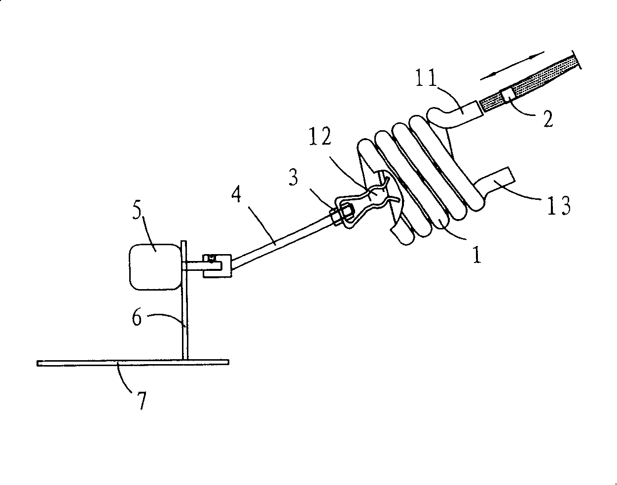 Spiral fluorescent tube and manufacturing method therefor