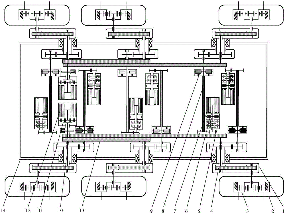 Differential-steering unmanned motor vehicle