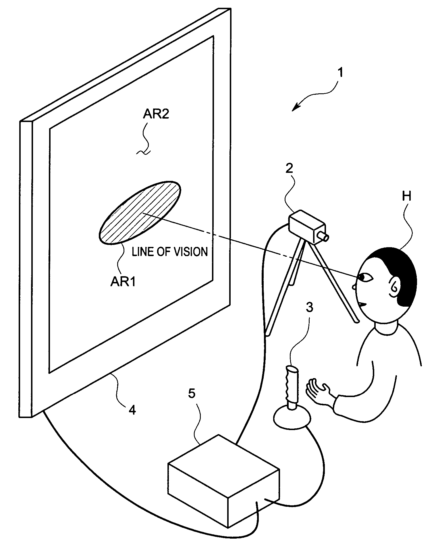 Visual training device and visual training method