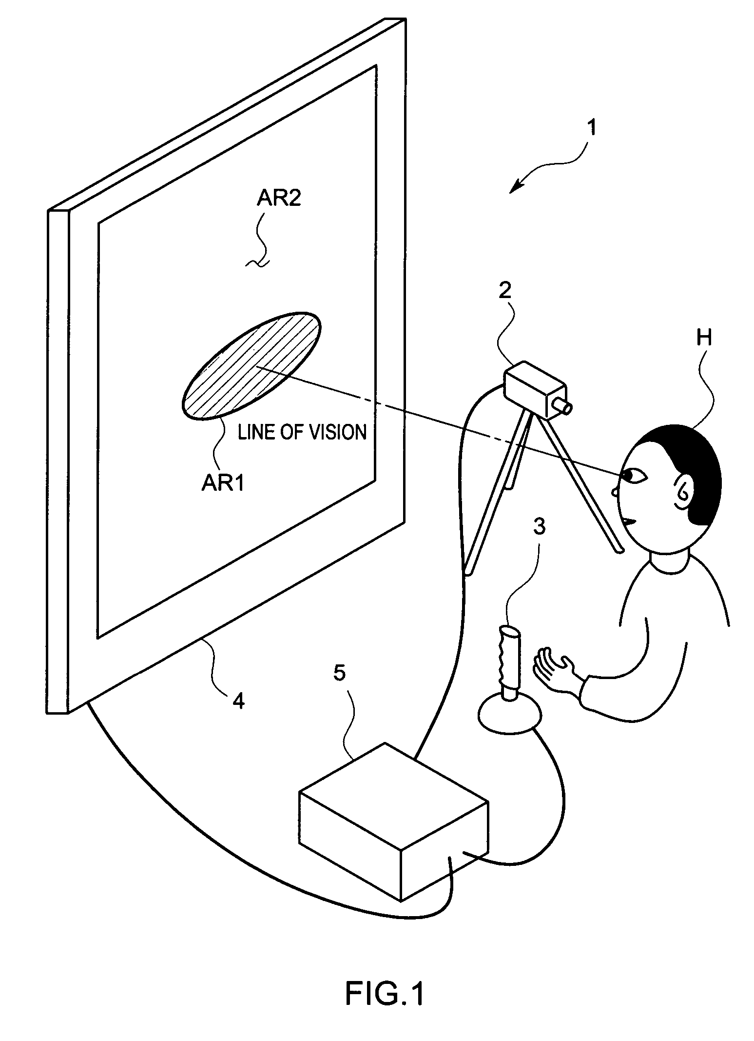 Visual training device and visual training method