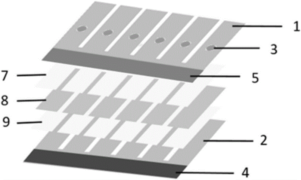 Electrochromic sensor array and manufacturing method and application method thereof