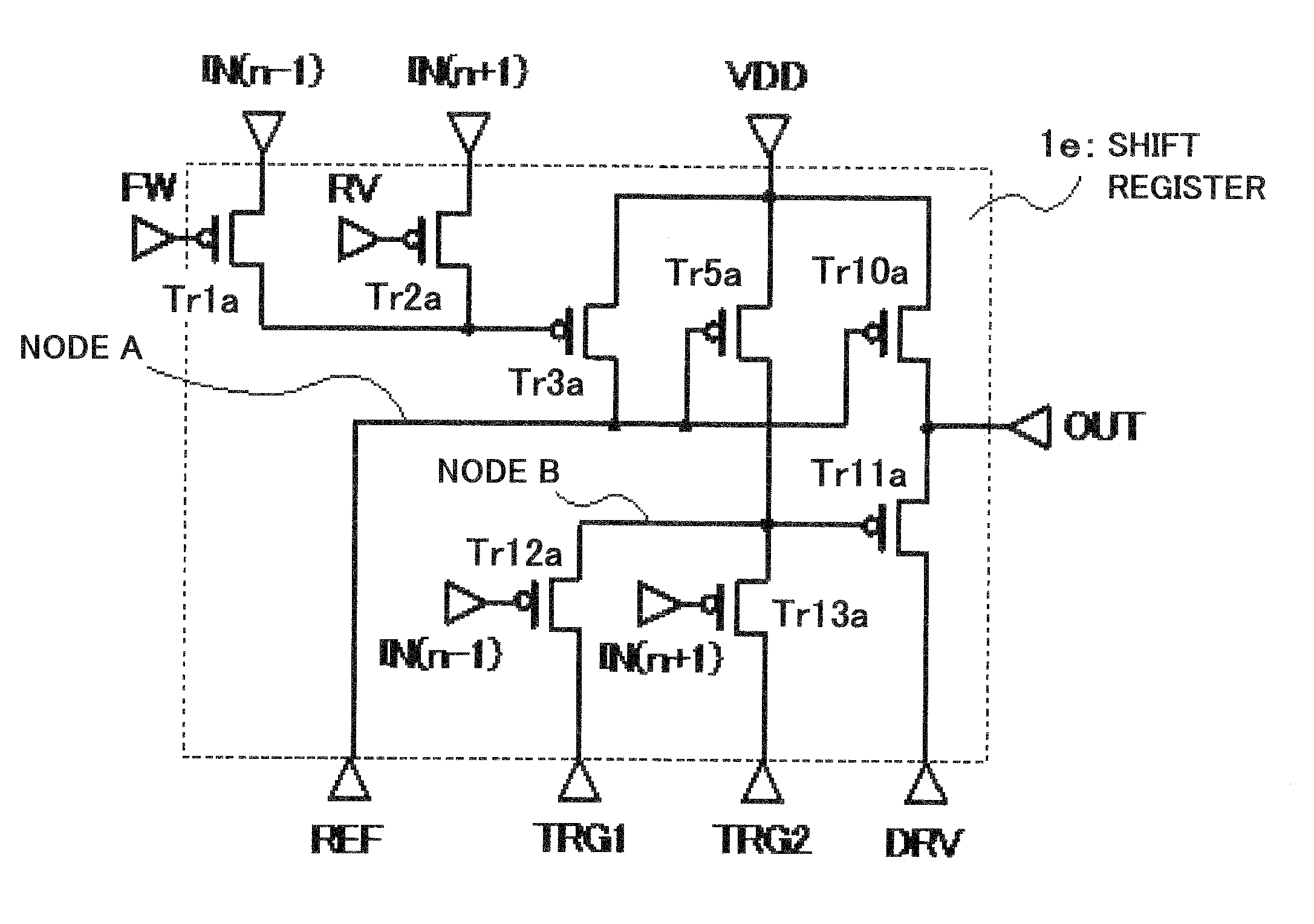 Bidirectional shift register and display device using the same