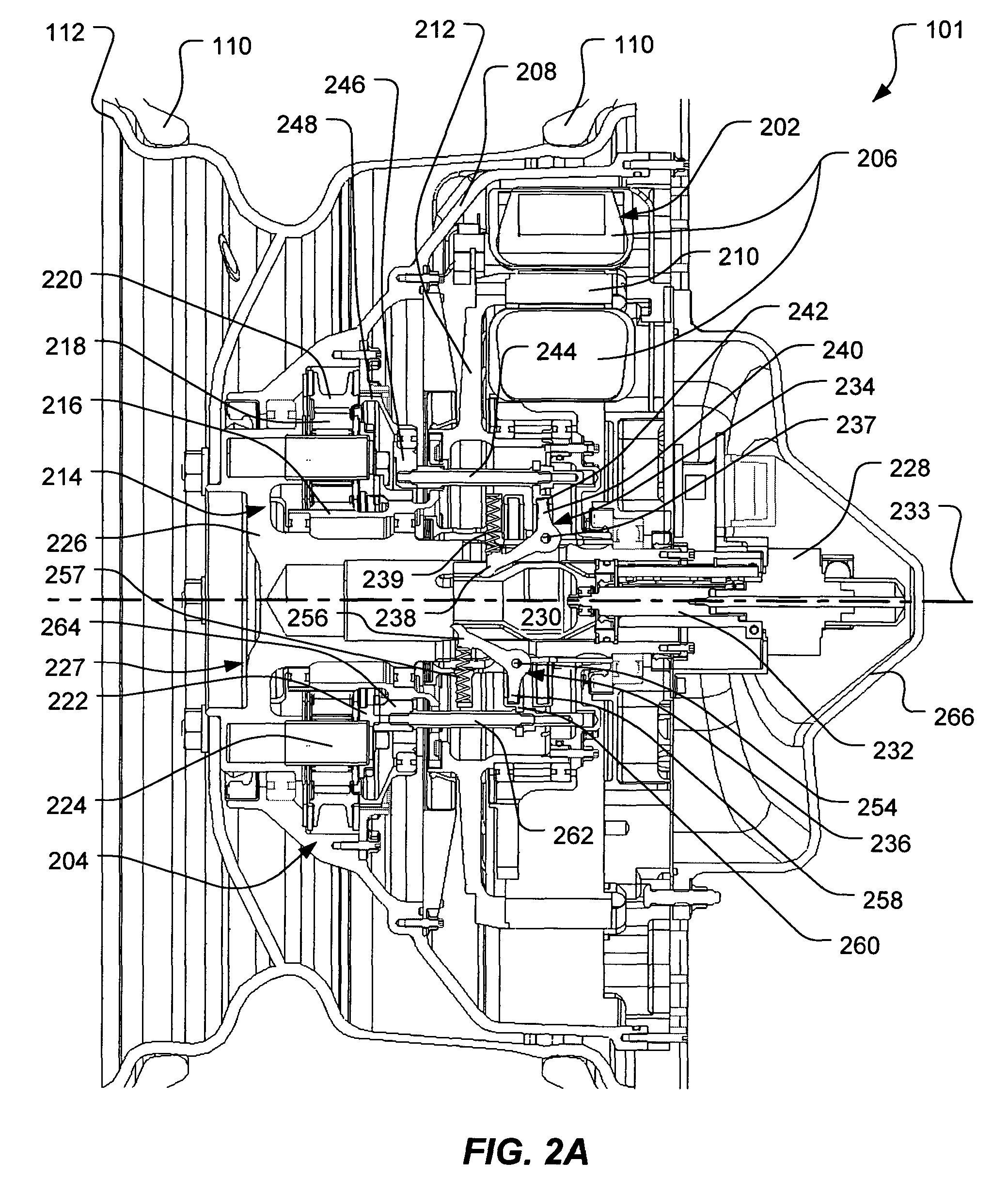 Hub drive and method of using same