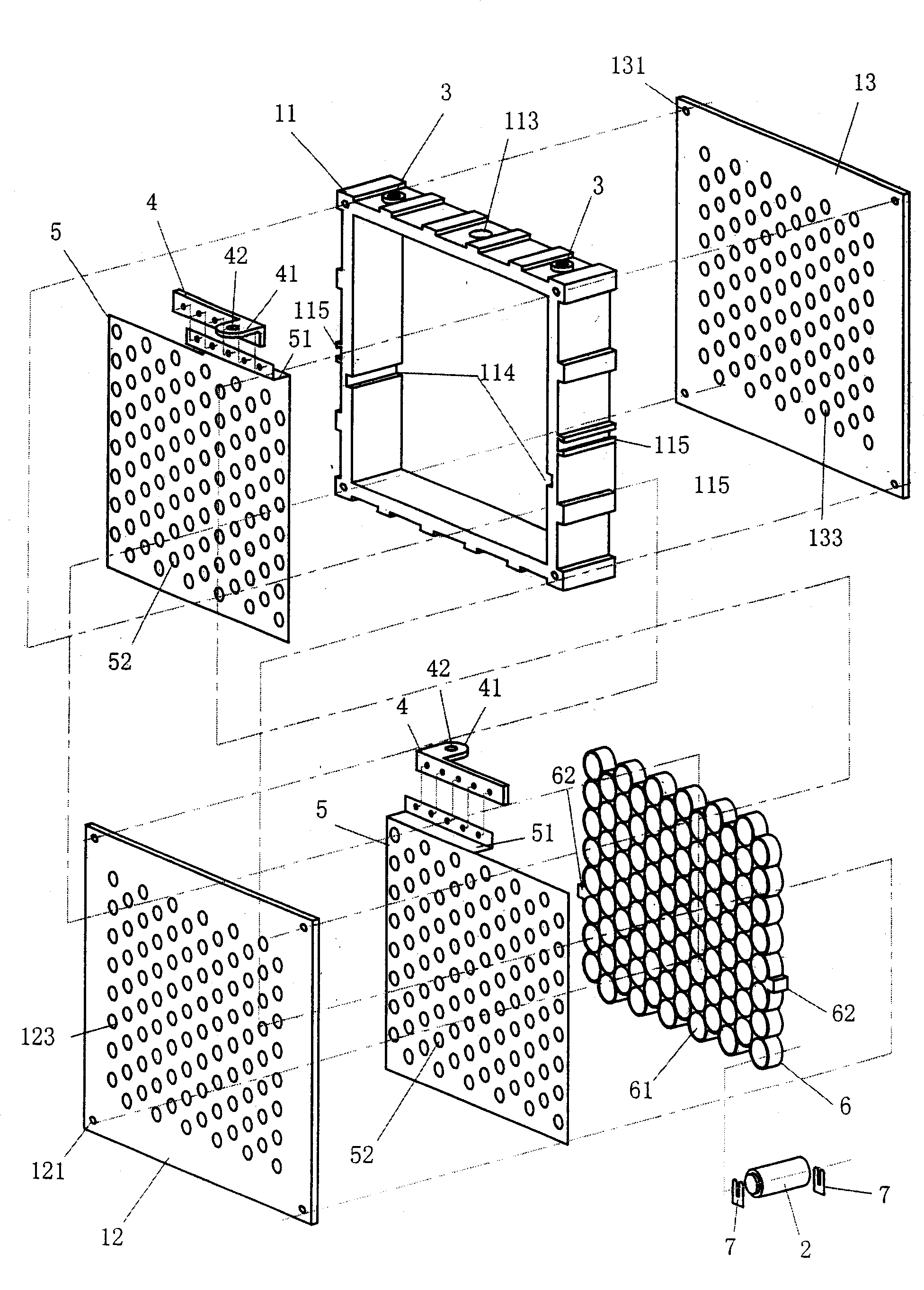 Automobile-used power cell module and manufacturing method thereof