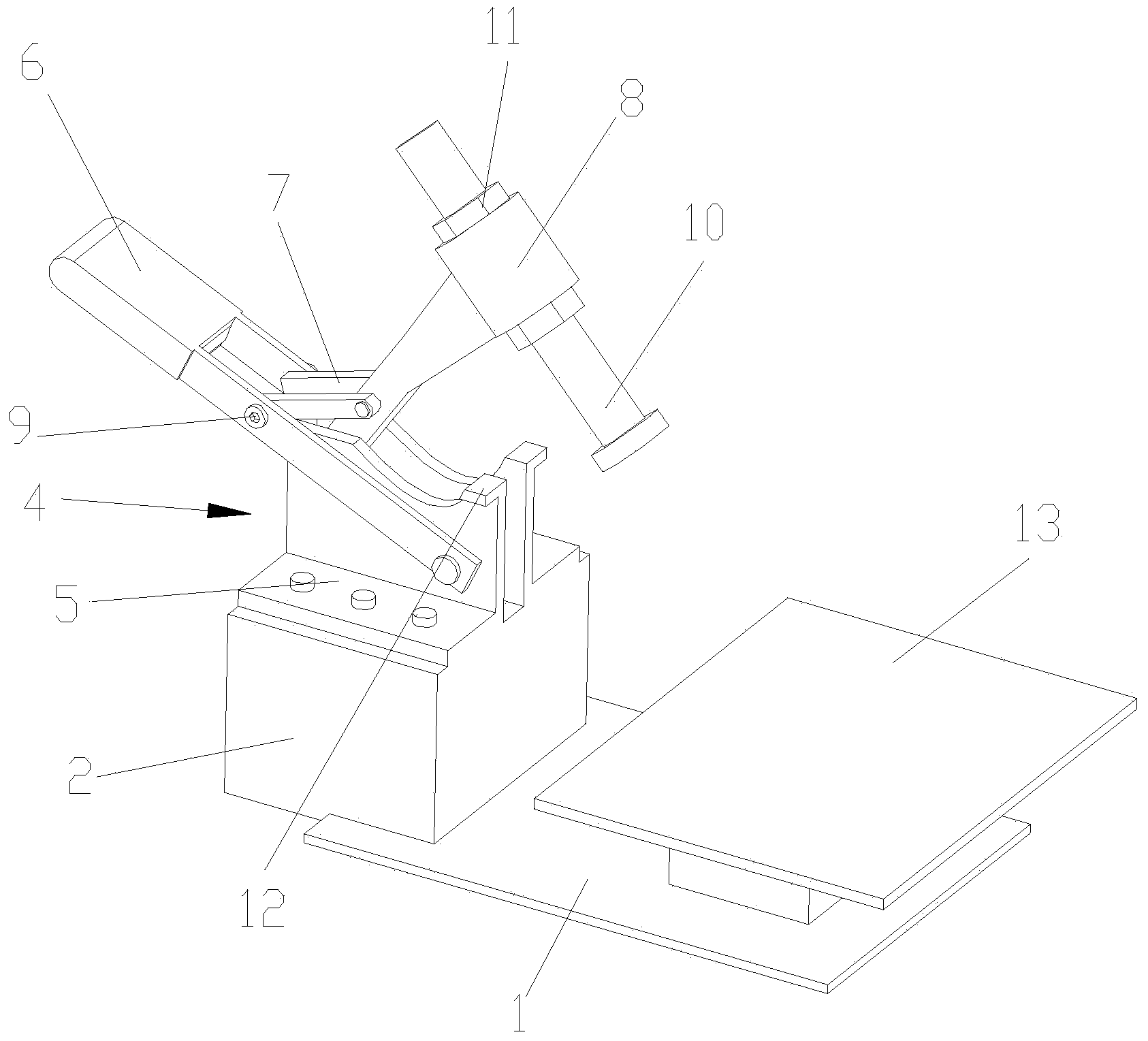 Pressing plate clamp