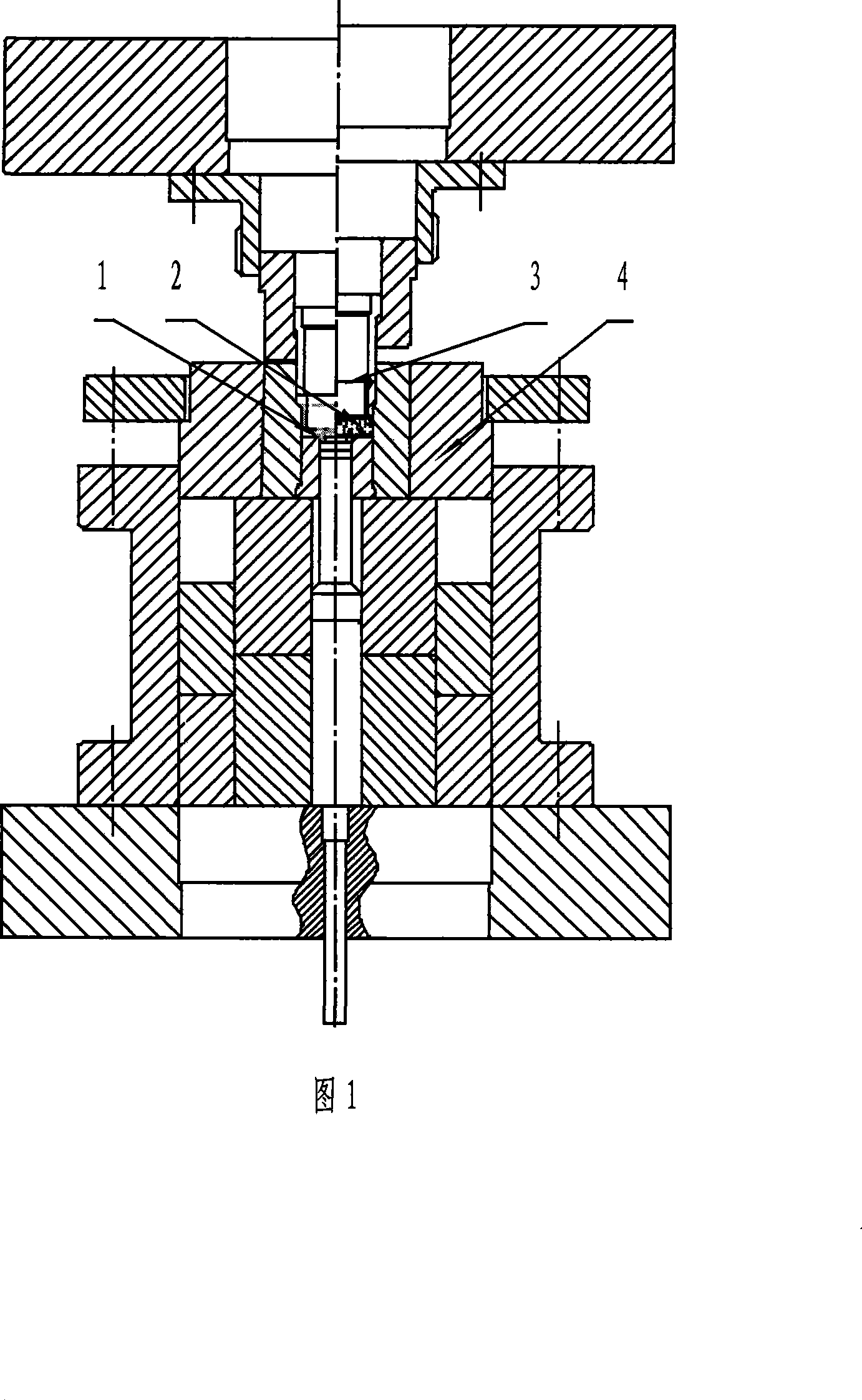 Blind hole internal gear precision forming method and internal tooth forming mold