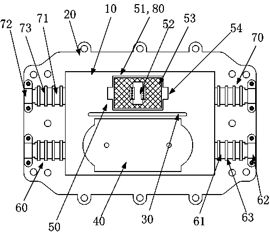 Optoelectronic compound optical cable joint closure and electric cable installation method