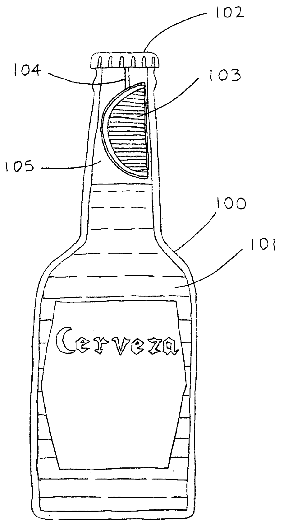 Fruit flavoring in the image of a fruit portion stored with a vessel for flavoring a fluid