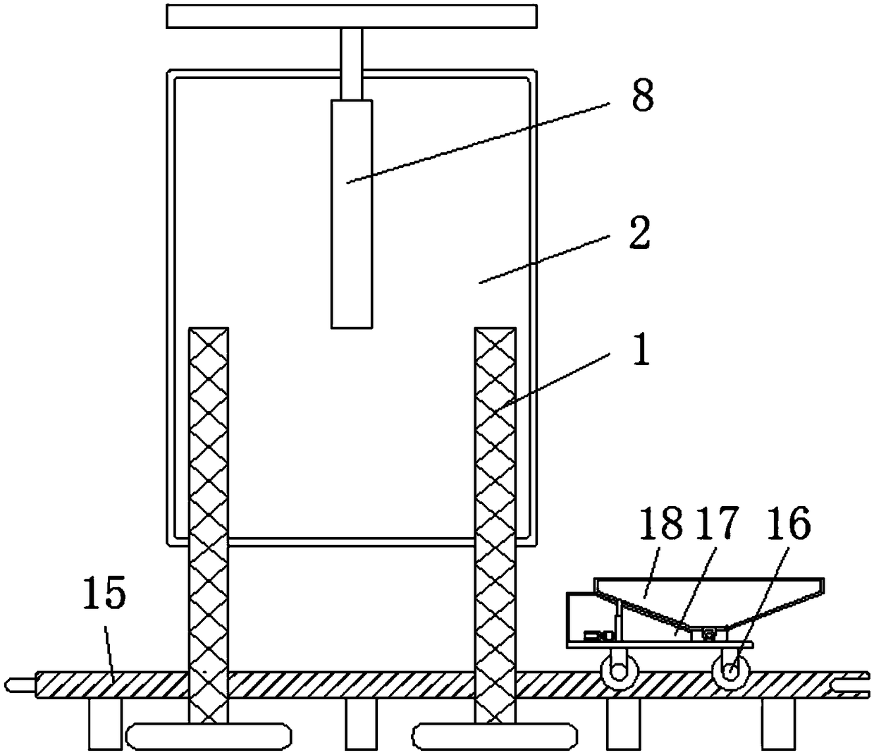 Ore crushing and conveying mechanism for mining