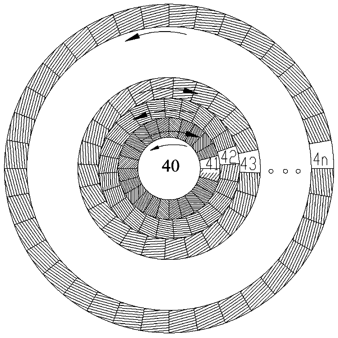 Garbage incinerator with circular structure