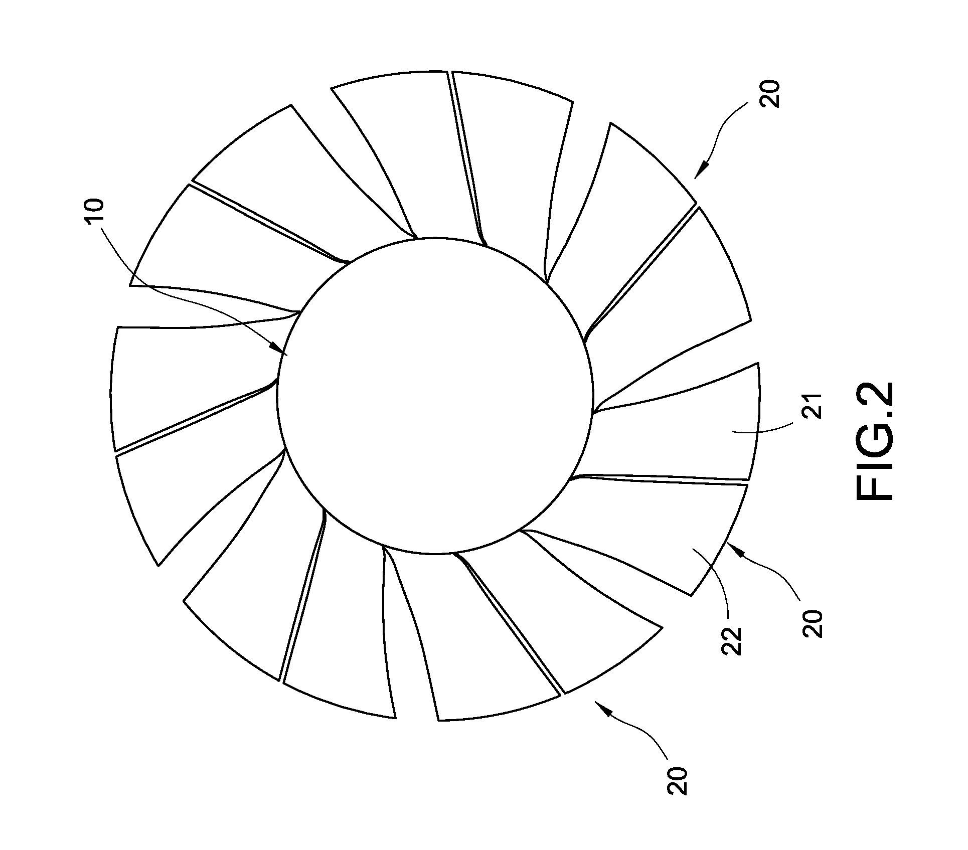 Blade structure of axial fan