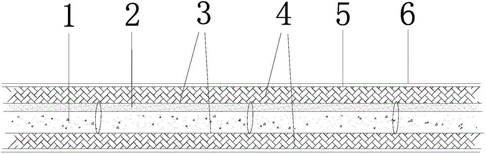 Temperature resistance and heat absorption protection structure applied to inside of high temperature blasting hole