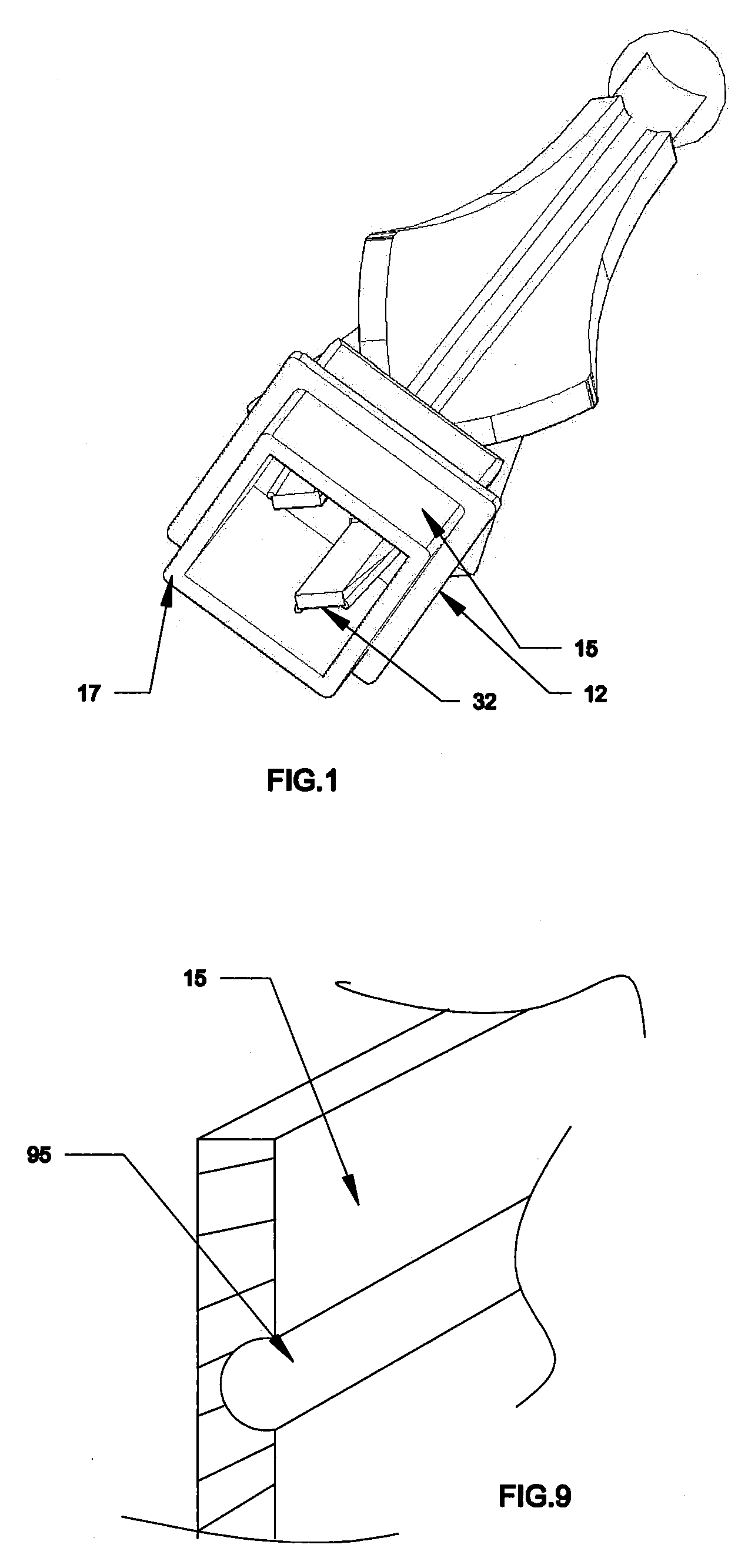 Fixative device for decorative finial