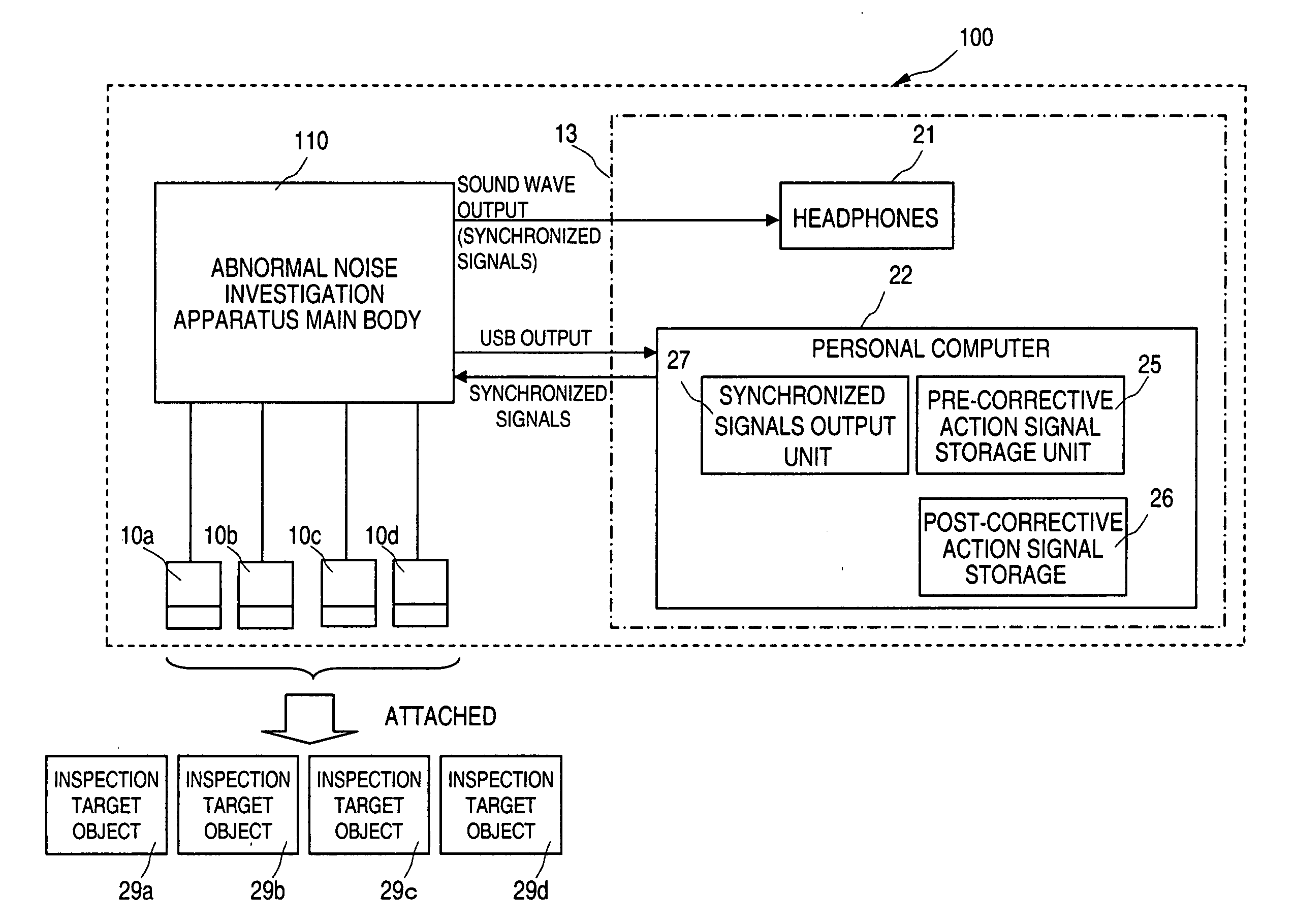 Abnormal noise correction verification apparatus