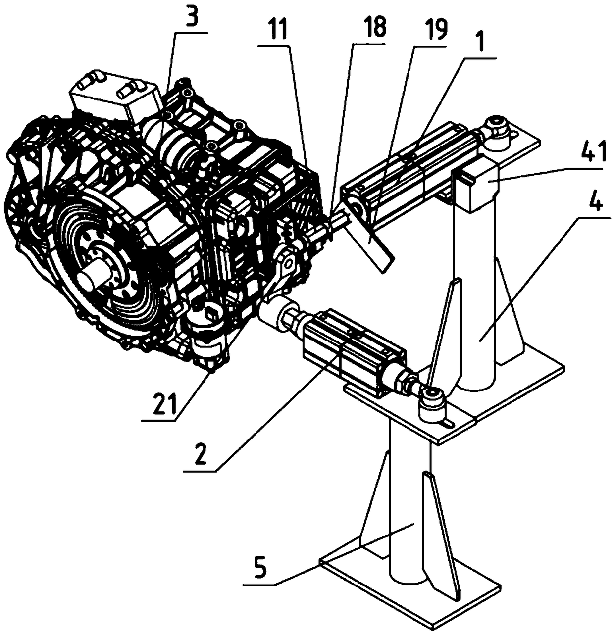 Pneumatic gear-shifting control device of automatic transmission