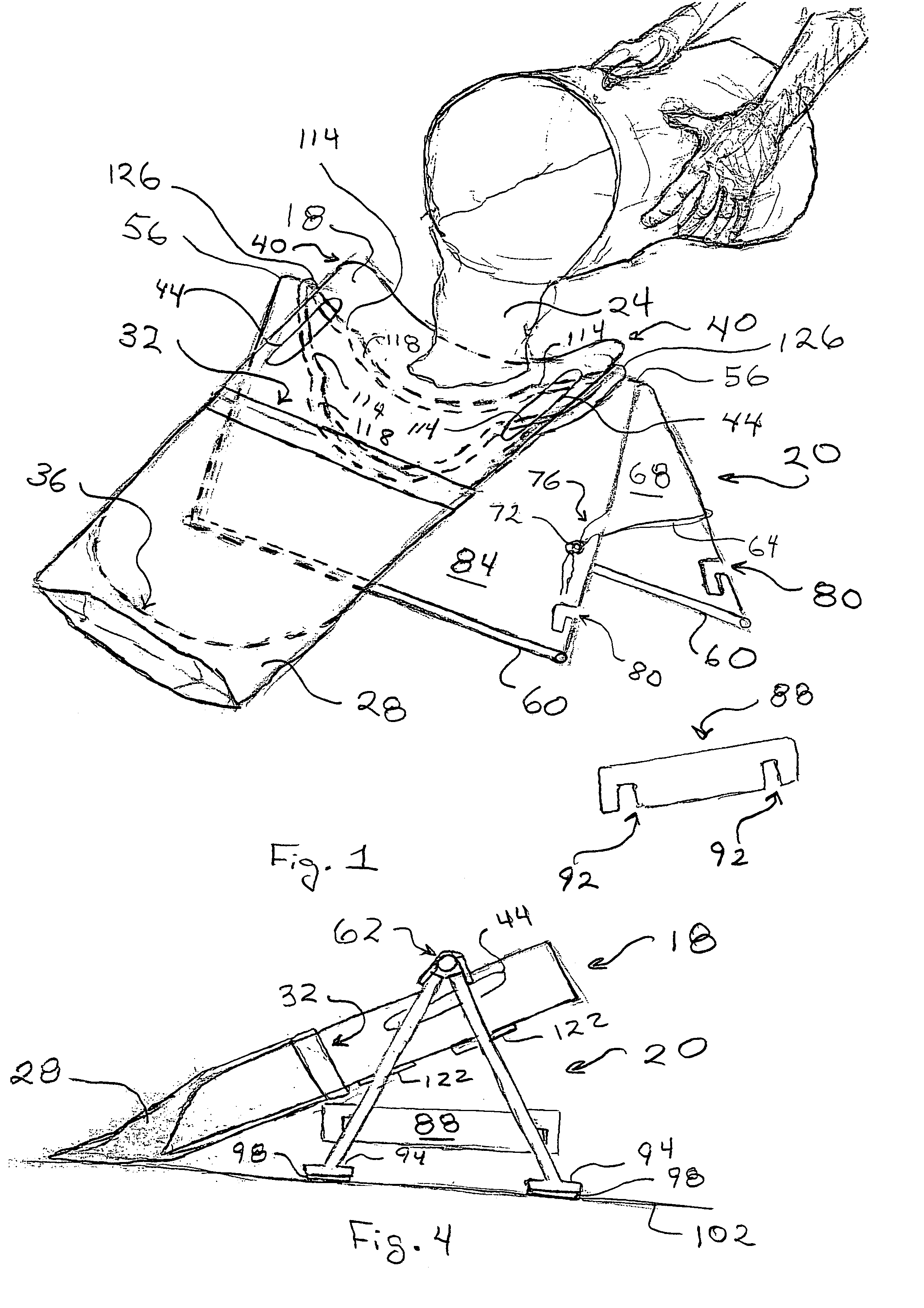 Method and device for inserting a food stuff into a pliable bag