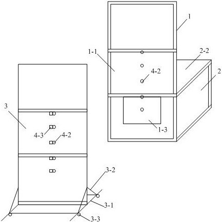 A fire simulation experimental device and experimental method for studying building fire separation distance