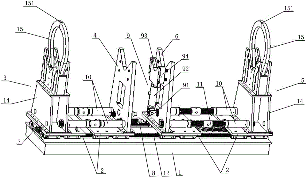 Automatic-clamping and precise-positioning mechanism of pipeline in flash butt welding