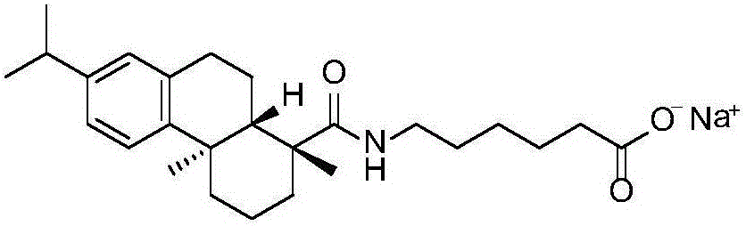 Dehydroabietic acid-based anionic surfactant and stable foam formed by same