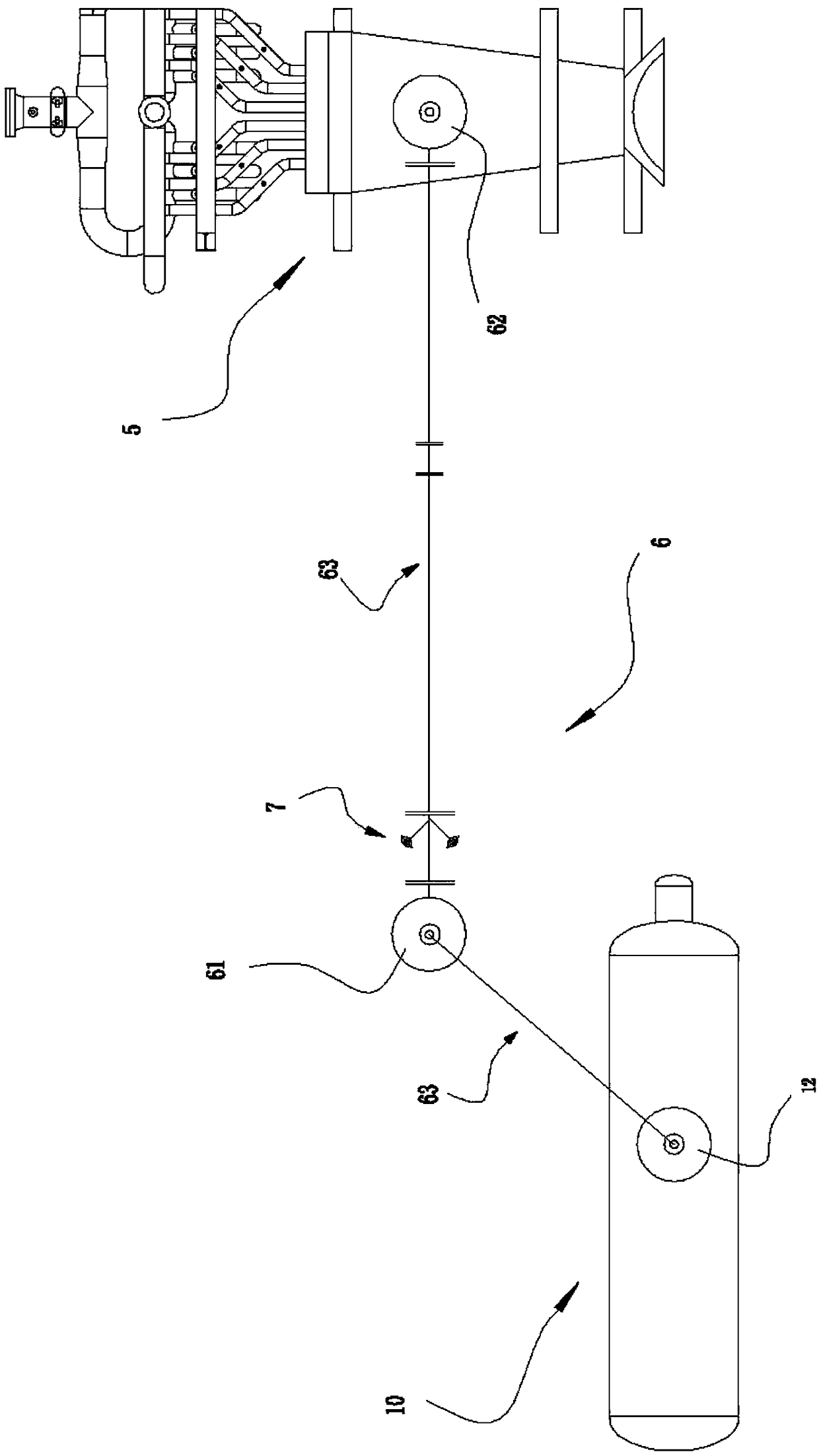 Steam purification production line in production of diketene