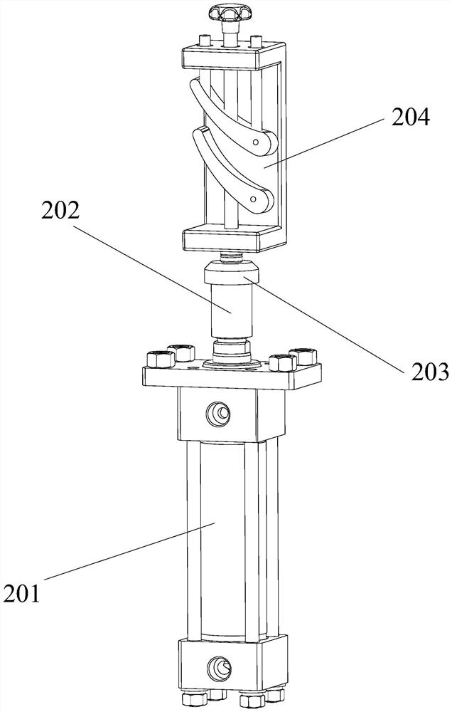 Device and method for testing high-temperature low-cycle fatigue performance of rotor blade