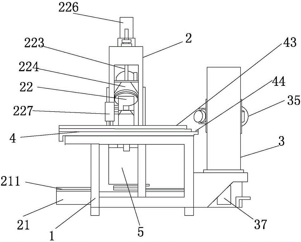 A control method of a three-head chamfering machine