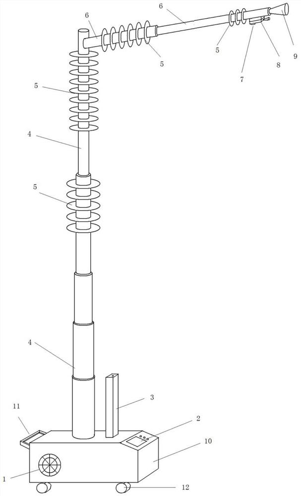 An emergency monitoring and processing device for electrical primary equipment defects