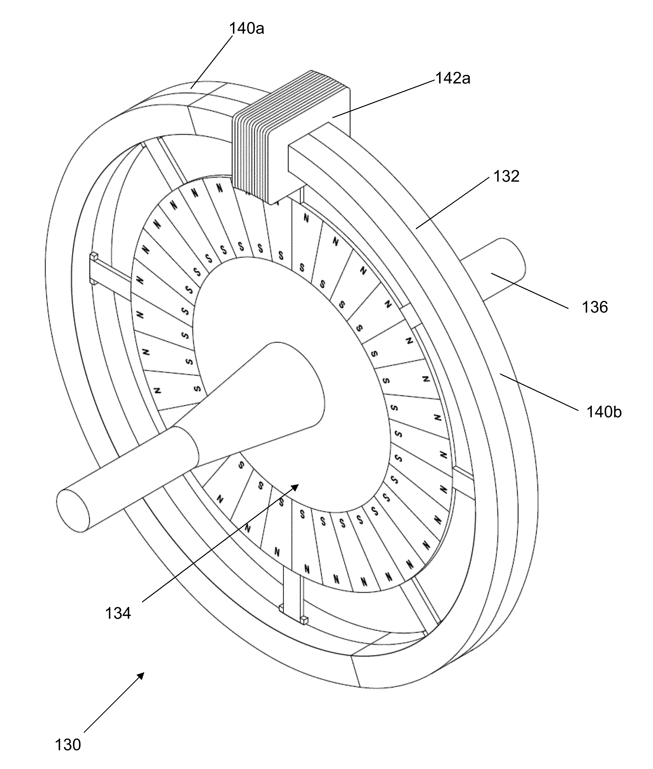 DC Electric Motor/Generator with Enhanced Permanent Magnet Flux Densities