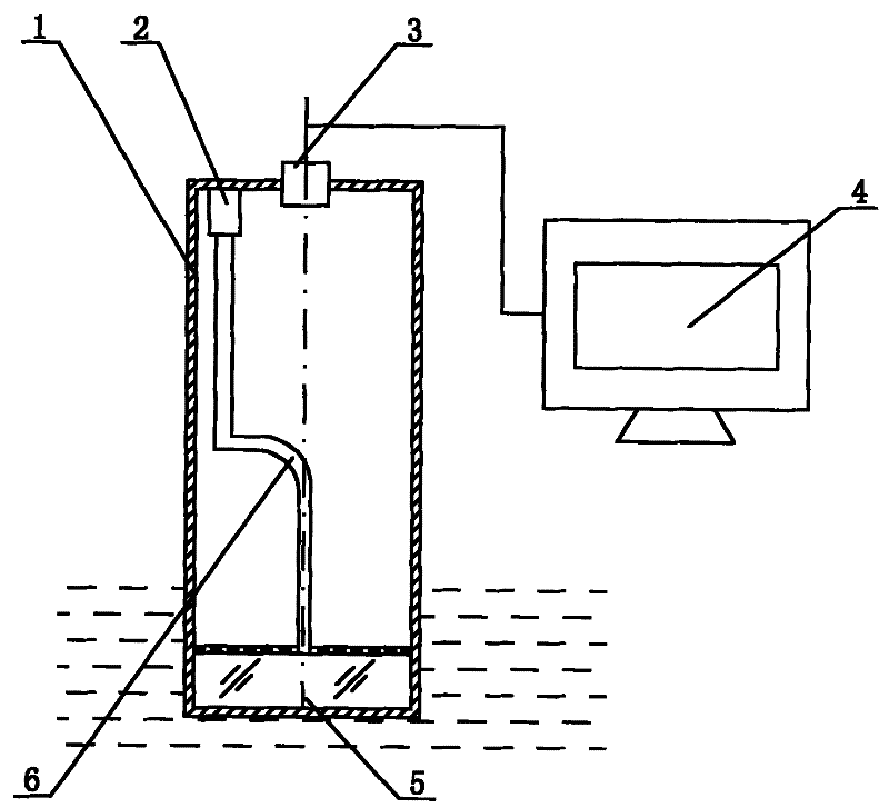 Liquid refractive index real-time measuring device and on-line measuring method