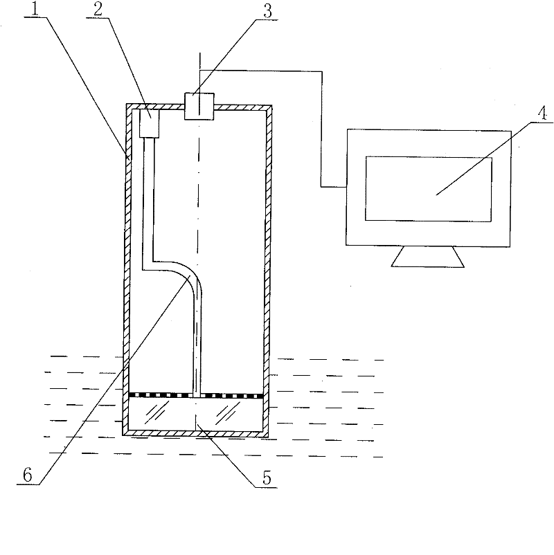 Liquid refractive index real-time measuring device and on-line measuring method