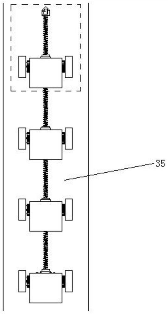 Cross-wall climbing robot with reconfigurable flexible connection and its control method