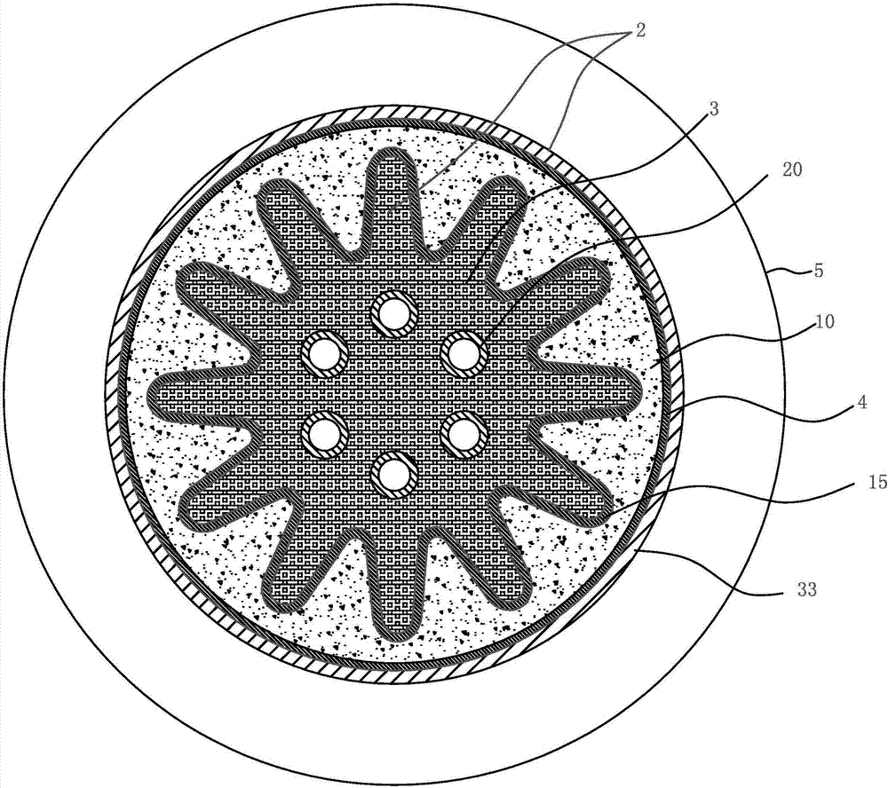 Injection type star-shaped inner air electrode zinc-air battery