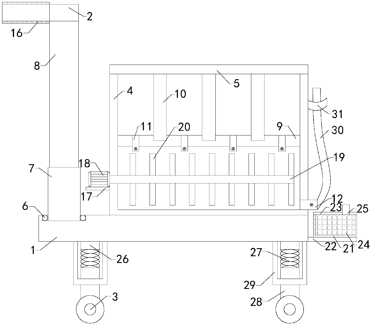 Oil paint spraying device