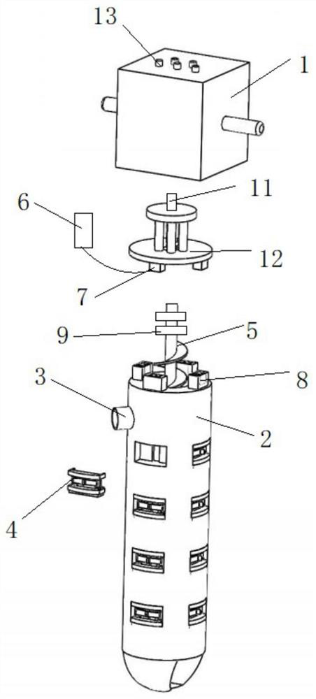 A kind of electromagnetic support type drilling and anchoring machine and anchoring method