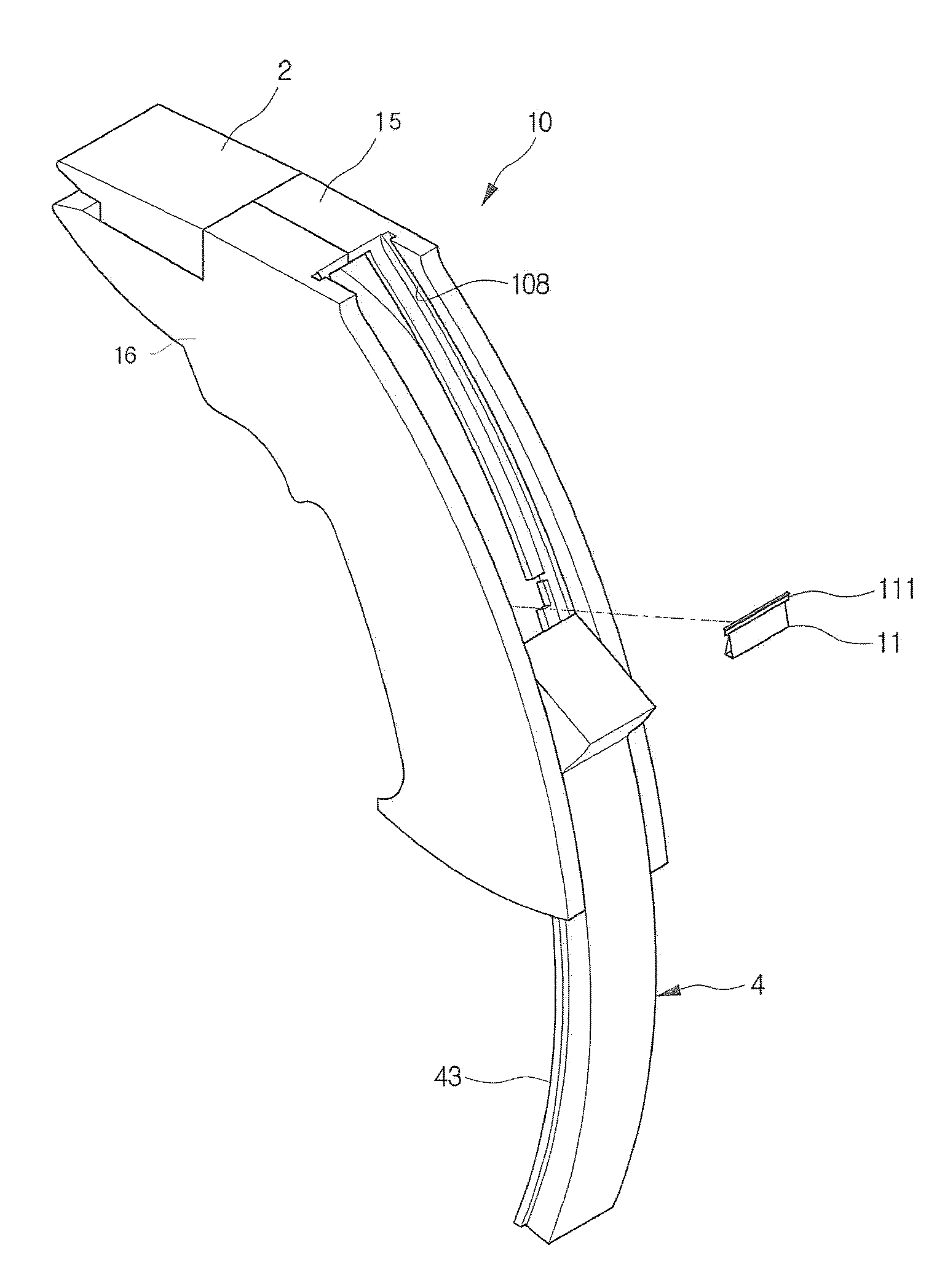 Gun type continuous clip ejecting apparatus