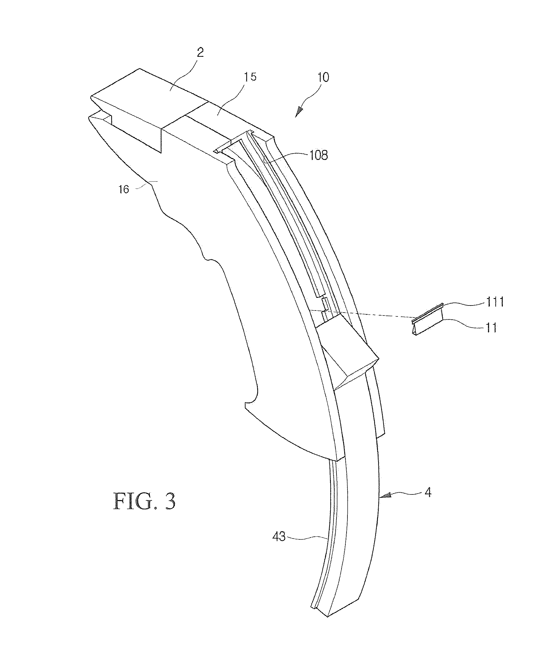 Gun type continuous clip ejecting apparatus