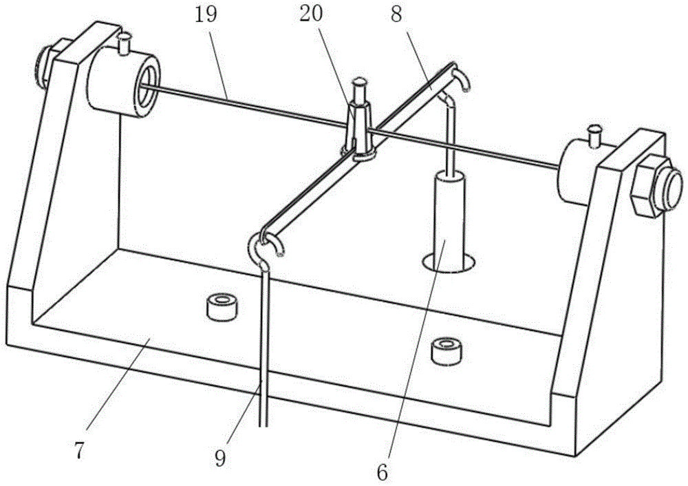 A kind of micro tension test device between two cohesive particles