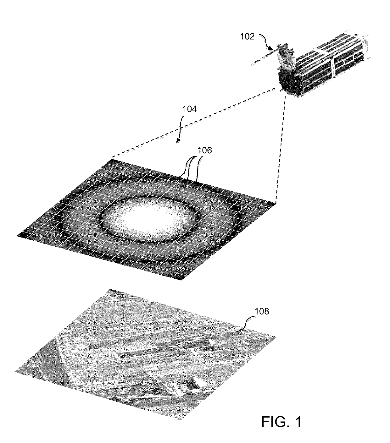 Method and system for processing images from a remote image detector