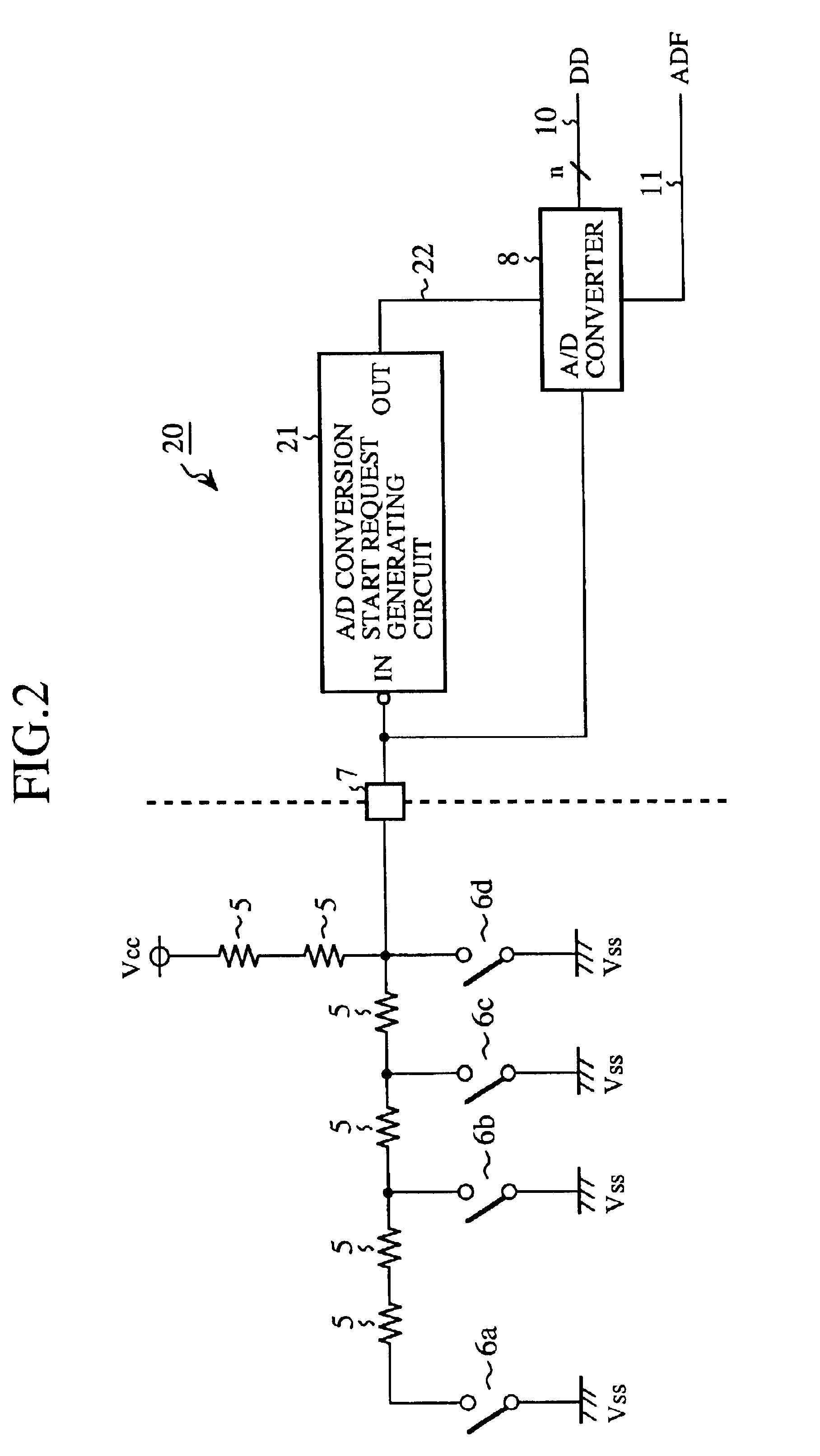 One-chip microcomputer with analog-to-digital converter