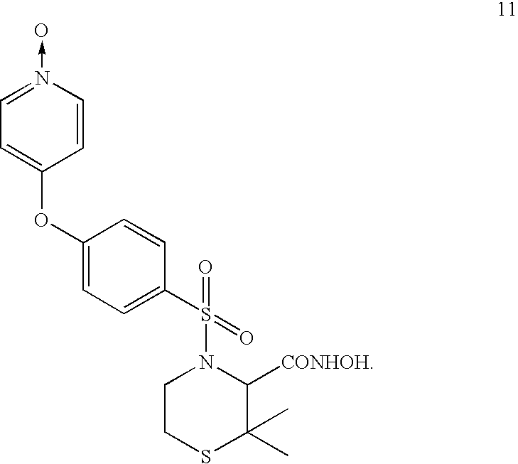 Metabolites of prinomastat and their synthesis