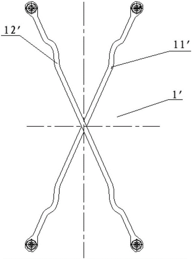 A railway freight car bogie and cross support device therein