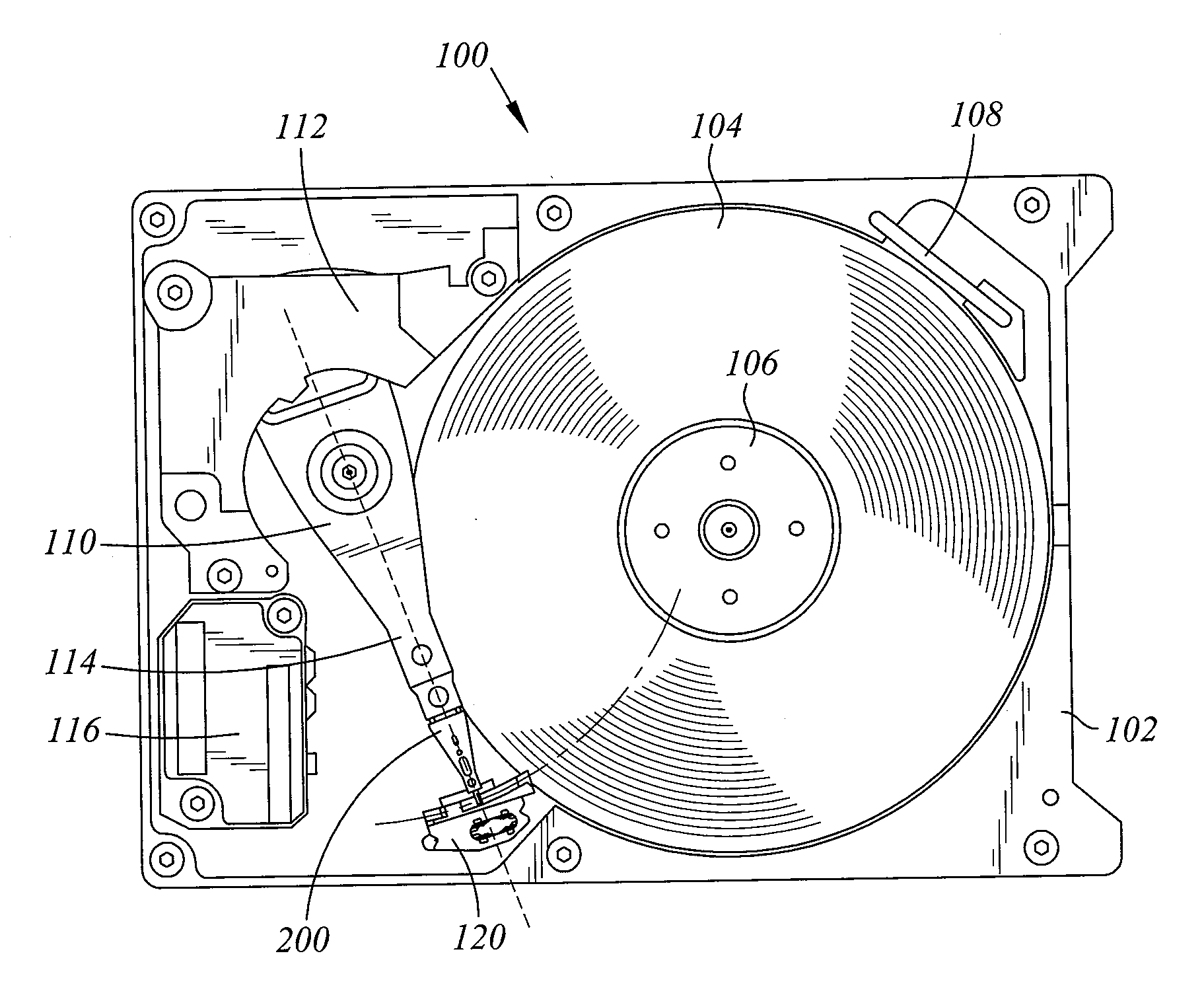 Head gimbal assembly having a radial rotary piezoelectric microactuator between a read head and a flexure tongue