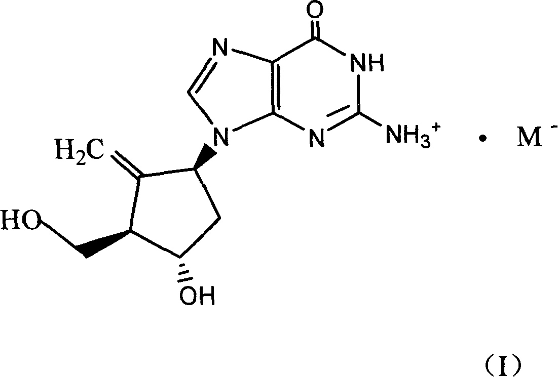 Entecavir acid addition salt, preparation method and use thereof