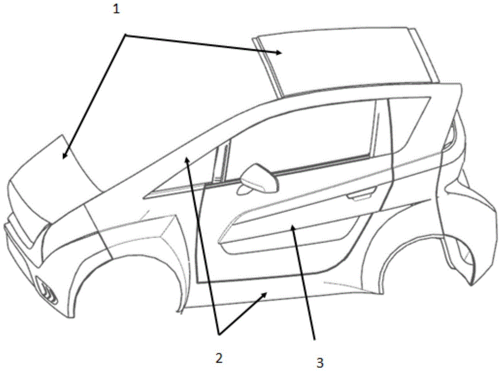 Section structure of lightweight car body and application method thereof