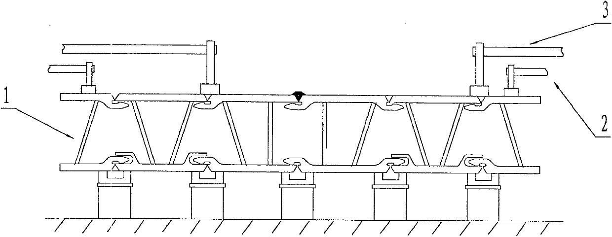 Welding process of section steel structure