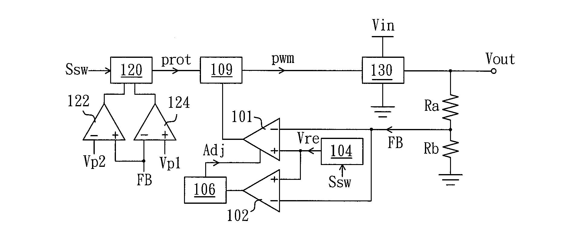 Power converting circuit and feedback control circuit