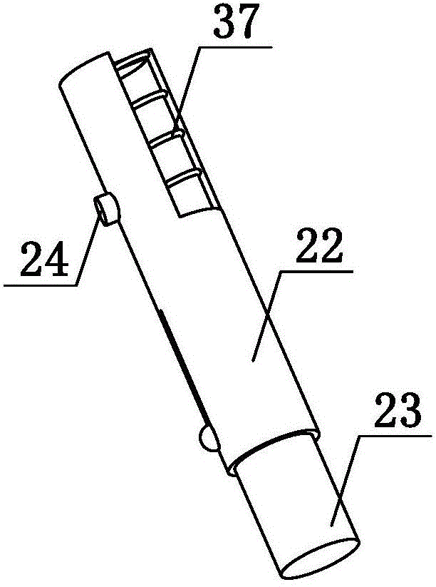 A double-knife blind hole fixed-depth machining CNC machine tool