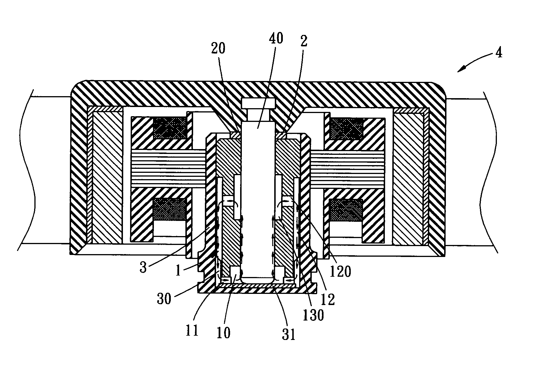 Bearing for heat dissipating fan