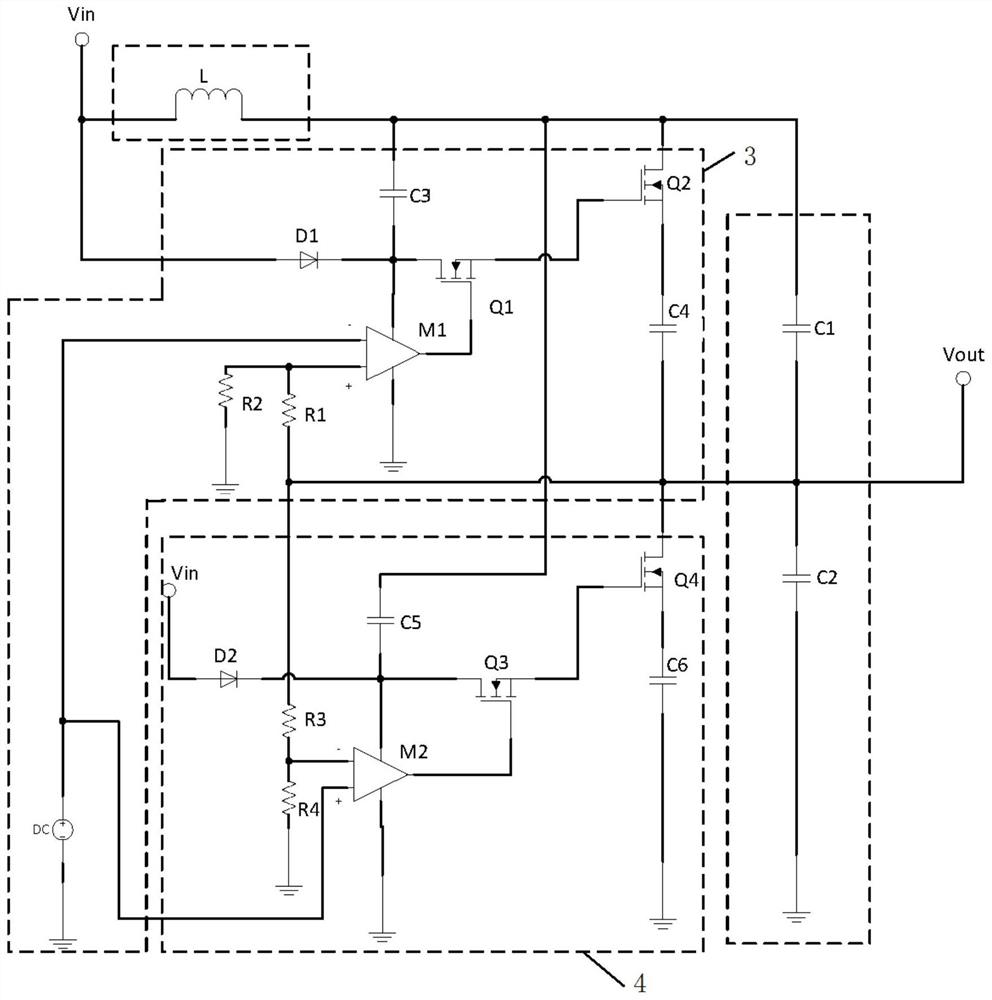 A linear step-down regulator circuit and electronic equipment