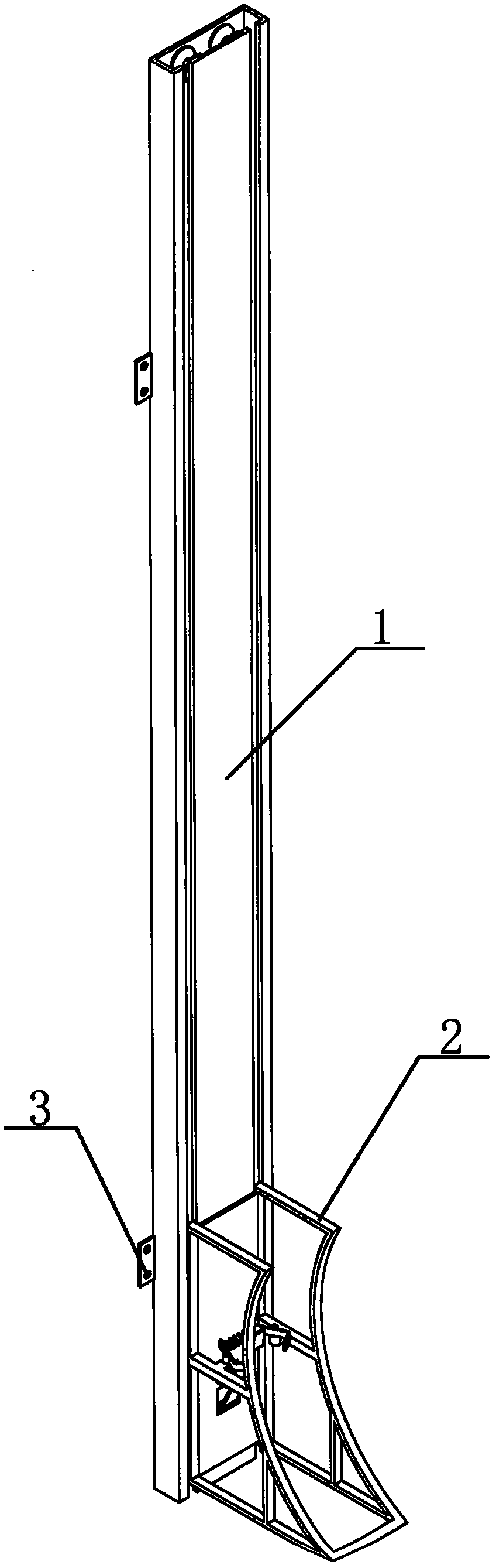 A super labor-saving bicycle vertical parking device